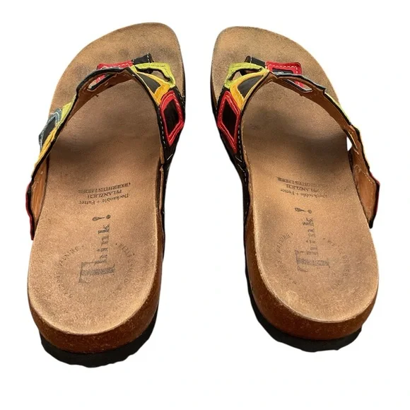 Think! Colorful Geometric Sandals size 6 - Picture 6 of 9